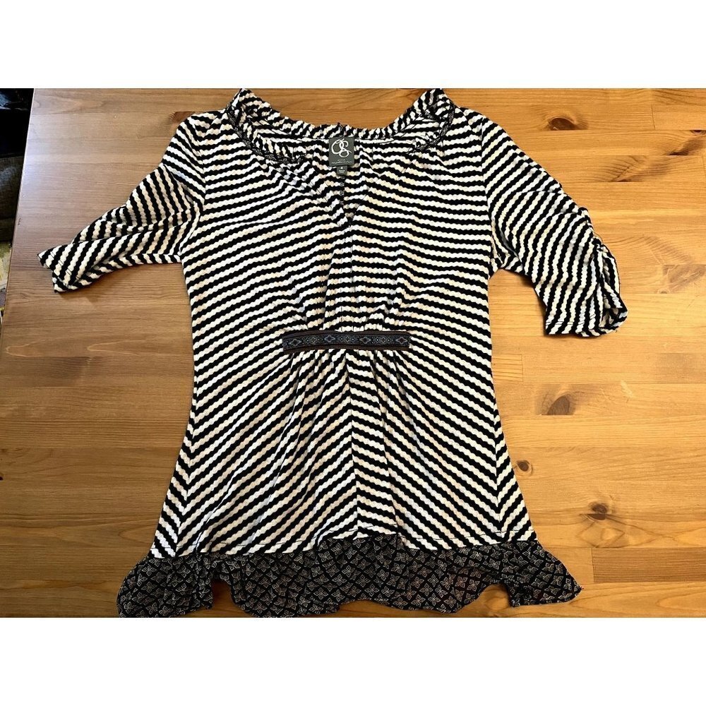 Anthropologie Striped Peplum Blouse - Picture 10 of 14